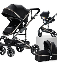Luxury Portable Travel Folding Prams Baby 3 in 1  Carriage Stroller High Landscape Car for Newborn Babyboomer Baby carriage pram