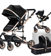 Luxury Portable Travel Folding Prams Baby 3 in 1  Carriage Stroller High Landscape Car for Newborn Babyboomer Baby carriage pram