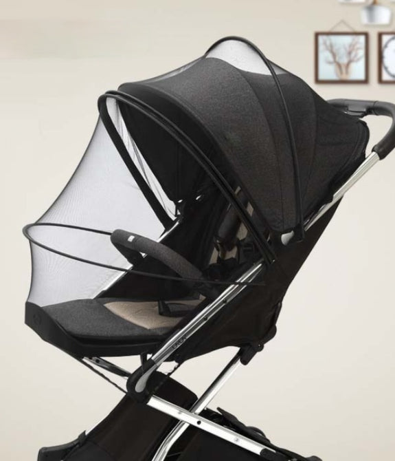 Zipper type fly protection accessories children&#39;s crib summer mesh carriage full cover mosquito net baby stroller trolley